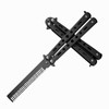 One Piece Durable Metal Folding Comb Convenient Steel Hair Comb