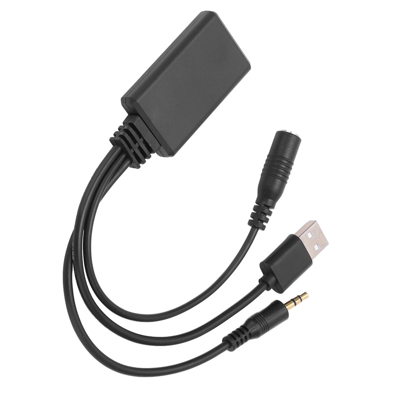 Car Aux Bluetooth 5.0 Adapter Audio Cable with Microphone Handsfree