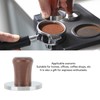 Wood Handle Coffee Tamper Stainless Steel Press Detachable Flat Base