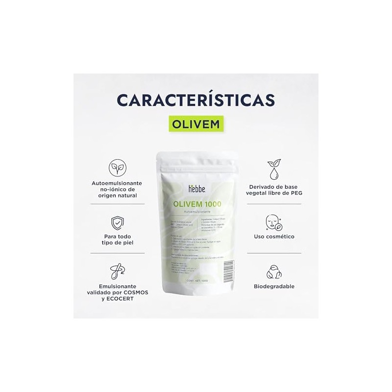 Olivem 1000 100 g | Base para Cremas y Sérums