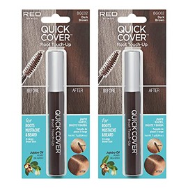 Kiss Colors Quick Cover Gray Hair Touch Up Brush Dark Brown BGC02 (2pcs)