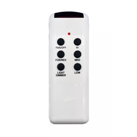 Rhine CHQ8BT7053T Ceiling Fan Remote Control 4 DIP SWITCHES with Wall Holder
