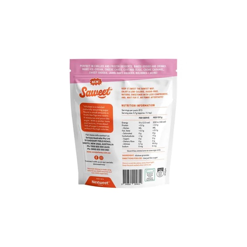 Pure Allulose Natural Sweetener Granules 500g
