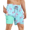 APTRO Mens Swim Trunks with Compression Liner 2 in 1