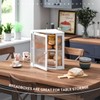 STDDRE Corner Bread Box Kitchen Countertop Extra Large Capacity Farmhouse