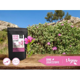 Cistrose/Cistus Incanus 10:1 Extract Capsules 400 mg without Additives Laboratory Tested 120