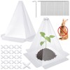 Niuyhe Niuyhe Garden Cloches for Plants, 20 Pack Plastic Small