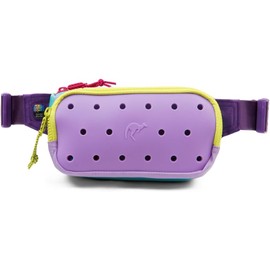 Cool Fanny Pack - Cangurera aislada con panel de dijes personalizable, práctica y bonita bolsa de cinturón ideal para viajar, pasar el rato, festivales, conciertos, Lila