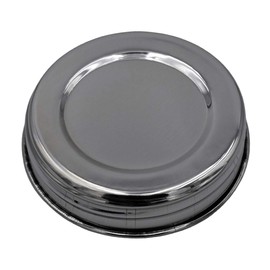 Polished Stainless Steel Vintage Reproduction Storage Lids with Silicone Lid Liners for Ball, Kerr, Canning Jars by Mason Jar Lifestyle (5 Pack, Wide Mouth)