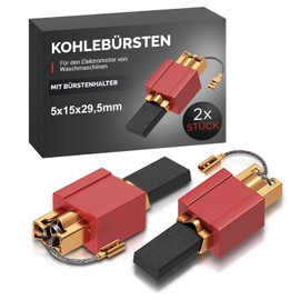 VIOKS 2 x Motor Carbon Brushes Set Replacement for Mielе Carbon Brushes 4297413/4297414/4297410 – Carbon Pencils with Holder 4.8 mm AMP 5 x 15 x 29.5/27 mm / Replacement Carbon Brushes for Washing