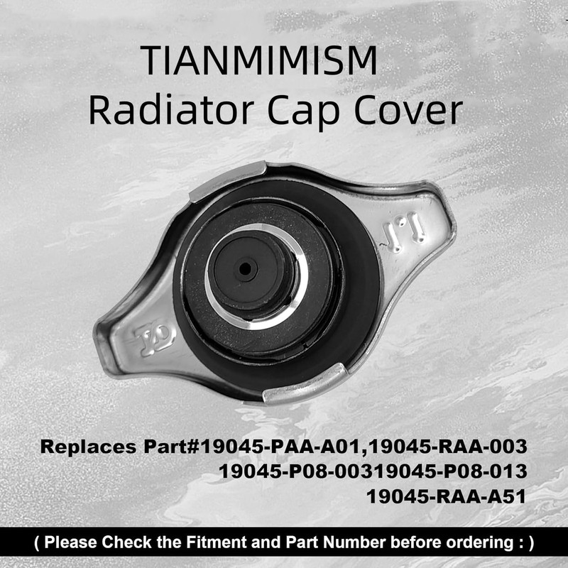 Honda Radiator Cap 19045-PAA-A01 - Compatible with 1994-2006 Accord, 1992-2005