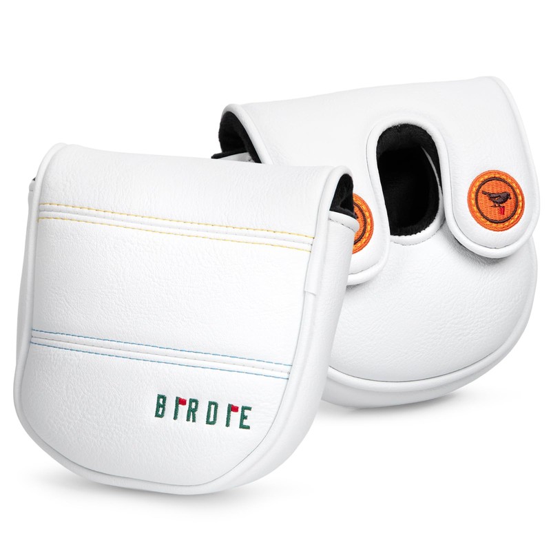Golf Mallet Putter Cover Head Cover, Birdie Design Magnetic Closure
