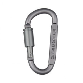 Multipurpose D-type carabiner 8cm gray 1P 7ea