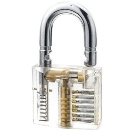 Lockpicking Lock Picking Practice Lock with Geo-Versand Logo Including Keys Cracking Locks Hobby Practice Lock Manipulation Cylinder Geocaching