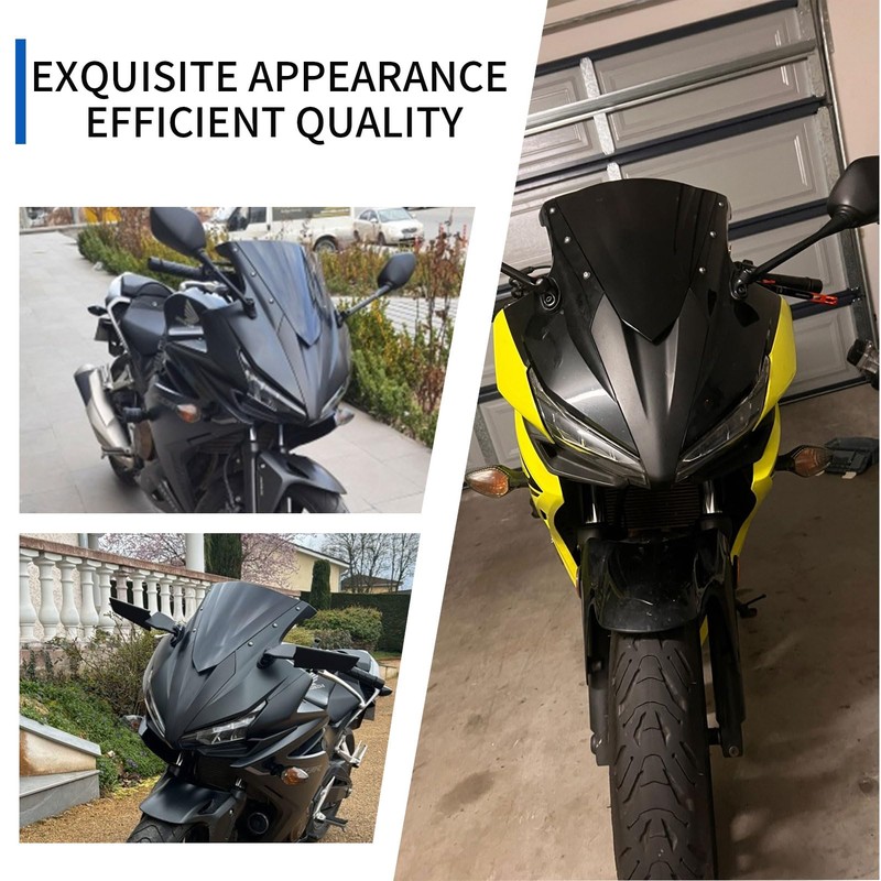 Midimttop Motorcycle CBR500R Windshield Fairing Windscreen Screen Viser Visor Wind