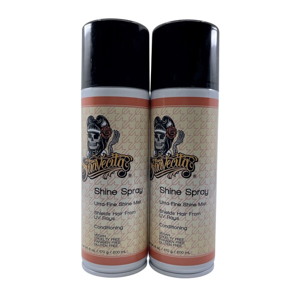 Suavecito Shine Spray Ultra Fine Shine Mist 6 OZ Set of 2