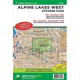 Alpine Lakes West Stevens Pass, WA No. 176S (Green Trails Maps)