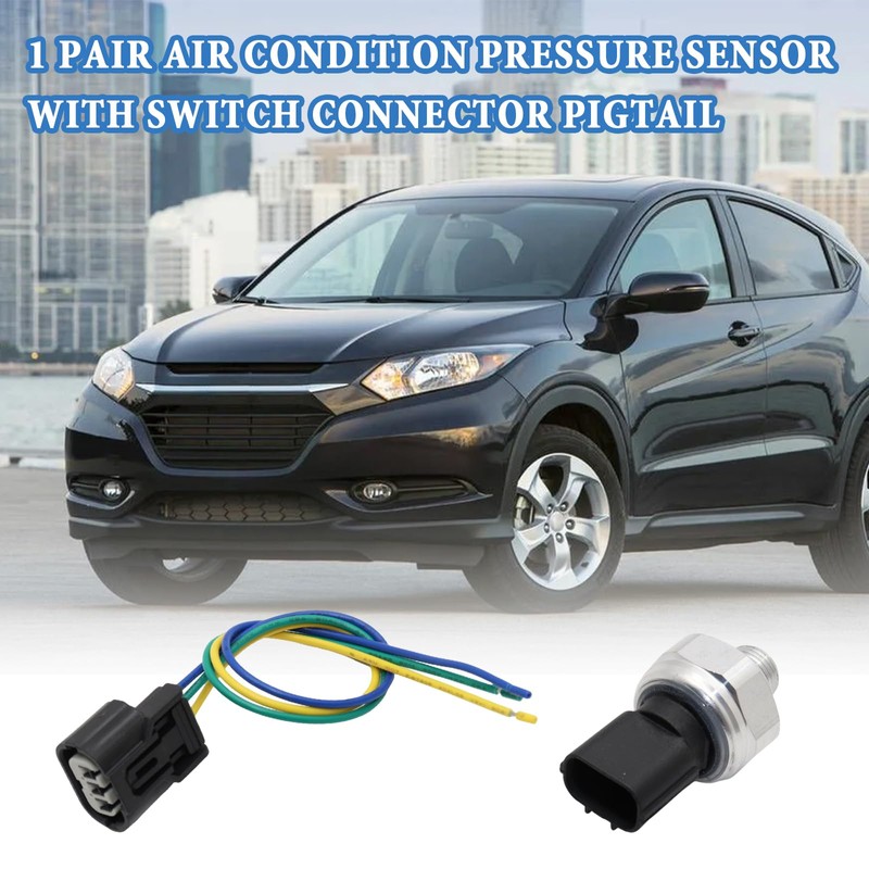 1 Pair Air Condition Pressure Sensor with Switch Connector Pigtail