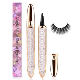 AHNIK Eyelash Glue Pen Latex-Free Suitable for Sensitive Eyes Strong Hold Waterproof Eyelash Glue for False Lashes Eyeliner Lash Glue (Clear)