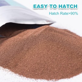 Dylan's cabin Brine Shrimp Eggs Fish Food - 90% Hatch Rate for Aquatic Foods Baby Aquarium Fish Freshwater Saltwater Marine Tank Hatchery Fry 20G