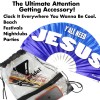 Yall Need Jesus Large Bamboo Folding Clack Hand Fan for