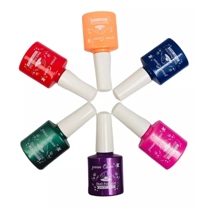 Gelish Set Esmaltes Caja 12 Gel Polish 3 Pasos Yuan