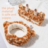 3Pcs Cute Giraffe Face Wash Headband Soft Giraffe Plush Headband