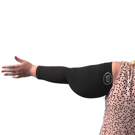 Dominion Active Plus Sized Compression Arm Sleeves 20-30 mmHg (1 PAIR) - Size: 3XL, Color: Nude