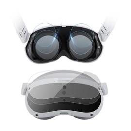 LICHIFIT PICO 4 Protective Film Set for Eyepieces + Main Unit, Easy to Apply, High Transmittance, Dustproof, Oleophobic, Anti-Fingerprint, Shock Resistant, VR Accessory (4 x Eyepieces, 2 x Main Unit)