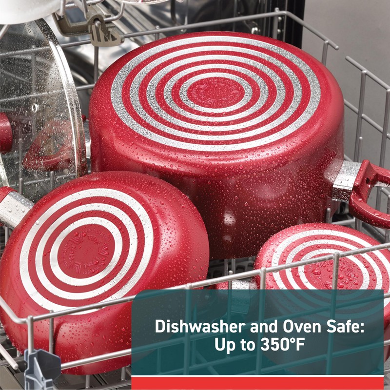 T-fal Essence, 20 Piece Non-Stick pots and pans Cookware Set,