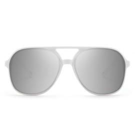 BUYAGE Retro Aviator Sunglasses for Women Men 70s Vintage Trendy Square Aviators Shades