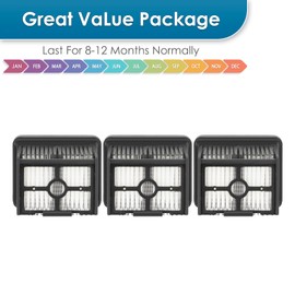 KEYKAO (3 Pack) H12 Pro Replacement HEPA Filters Compatible with Dreame H12 DUAL/ H13 Pro/ M12, G10 Pro, G10 combo, FlexReach, Cordless Wet and Dry Vacuum Cleaner, Vacuum Filters Kit, Accessories Kit