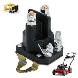 MYMRO 117-1197 784-1221-210 12V Starter Solenoid Compatible for Exmark Lawn Boy Toro Z Mower 1-513075 104-3189 212655 28-4210 47-1910, 4 Terminal DC Lawn Mower Solenoid