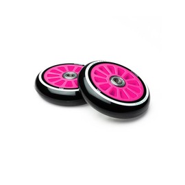 Two Bare Feet TBF Stunt Scooter Wheels - ABEC 9 Bearings Logo Pink (Pair)