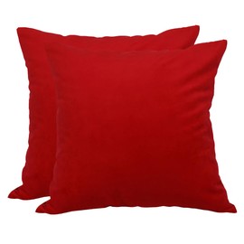 TangDepot Solid Velvet Throw Pillow Cover/Euro Sham/Cushion Sham, Super Luxury Soft Pillow Cases, Many Color & Size Options - (12"x18", Royal)