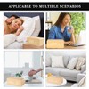 Wooden Digital Alarm Clock with Wireless Charging, 3 Alarms LED
