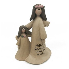 ukgiftstoreonline Angel Ornament Mother and Daughter Love Angel Sentiment Gift