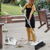WOHAIXO Broom and Dustpan Set with Long Handle, Upright Standing
