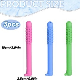 3pcs Chew/able Essential Oil Breath Stick,Che/wable Breathers Stick with Essential Oil,Chewa/ble Breather Quit Smo/king,Natural Focusing,Clear Respiratory Function,Can Be Taken Anywhere,Mixed