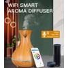 Smart WiFi Wireless Essential Oil Aromatherapy Diffuser, Compatible with Alexa