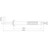 M4 x 38mm L-Hook Plasterboard Hollow Wall Cavity Wall Anchors