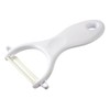 Fackelmann Y-Peeler, Ceramic Blade and Plastic Handle, 13.5x8x1.5cm, White or