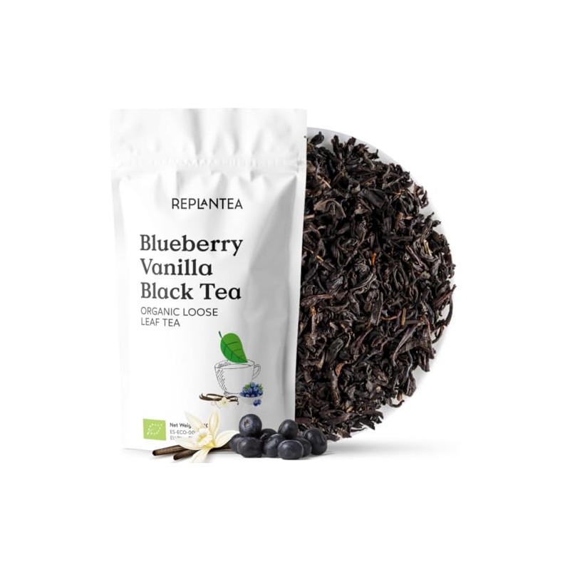 BLACK TEA BLUEBERRY VANILLA Organic 100g (50 Cups) | Bulk