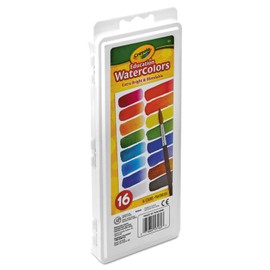 Crayola 530160 Watercolors, 16 Assorted Colors
