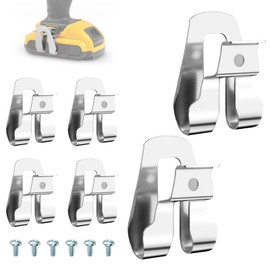 MARRTEUM 6PCS Belt Clip for Ryobi, 304 Stainless Steel Drill Tool Clips Hook for Tool Belt 633586002 636181001 Replacement Part, Drill Clip Compatible with Ryobi and Ridgid 18 Volt Tools Ullnosoo