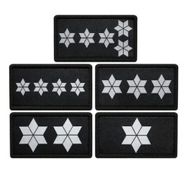 Patch Force - Rank Badge Police Commissar (PK) Raised Service (gD) - As a Badge for Police Uniform, Protective Vest, Utility Bag, Jacket or Backpack - Embroidered, Woven Textile Patch
