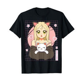 Femboy Anime with Cute Cat and Cute Little Femboy T-Shirt