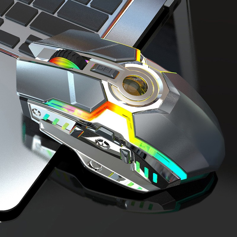 T30 Gaming Mouse 2.4G Wireless Charging Mechanical Colorful Backlight Game