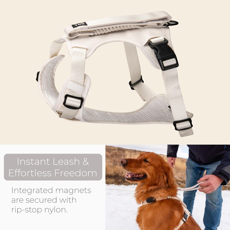 TUG Grab Dog Harness | Integrated Traffic Leash Magnetically Attached