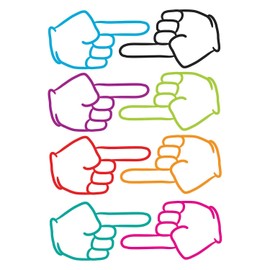 Ashley Die-Cut Magnetic Pointing Fingers Classroom Organization, Ages 5-18 (ASH10091)